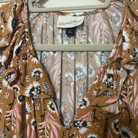 Universal Thread Yellow Boho Patterned Dress - Picture 3 of 4